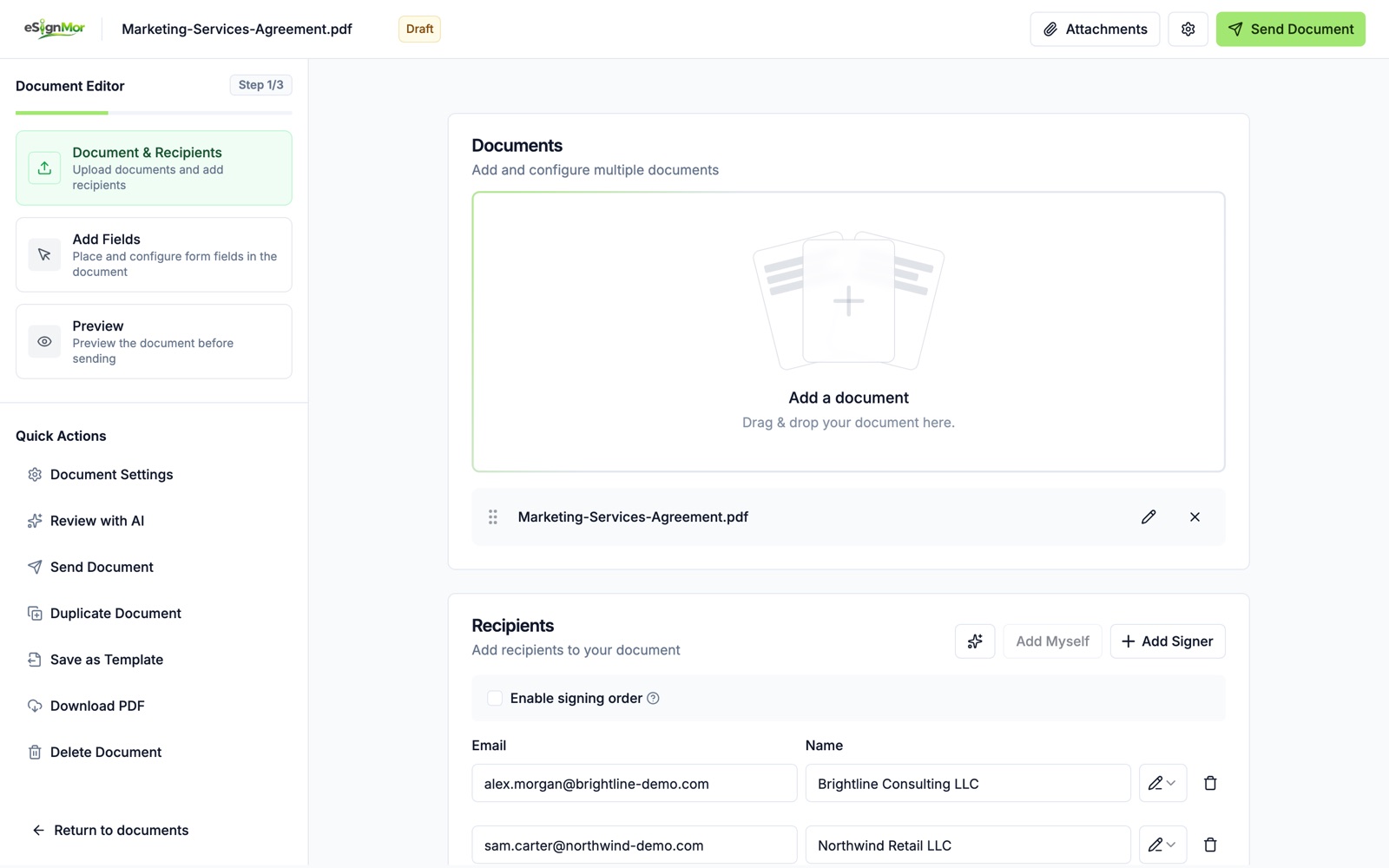 Signers added by AI