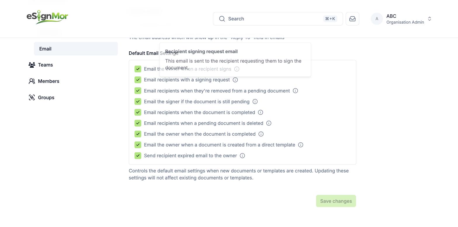 Recipient notification preferences